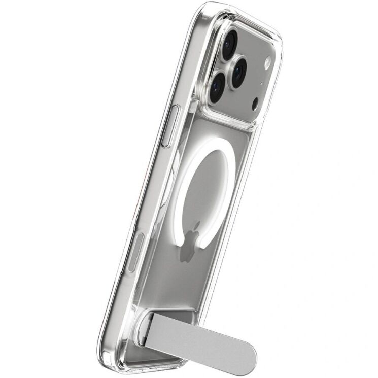 Защитный чехол Spigen (SGP) Ultra Hybrid S (MagFit) для iPhone 17 Pro (ACS09946) - Clear / White: фото 5 из 15