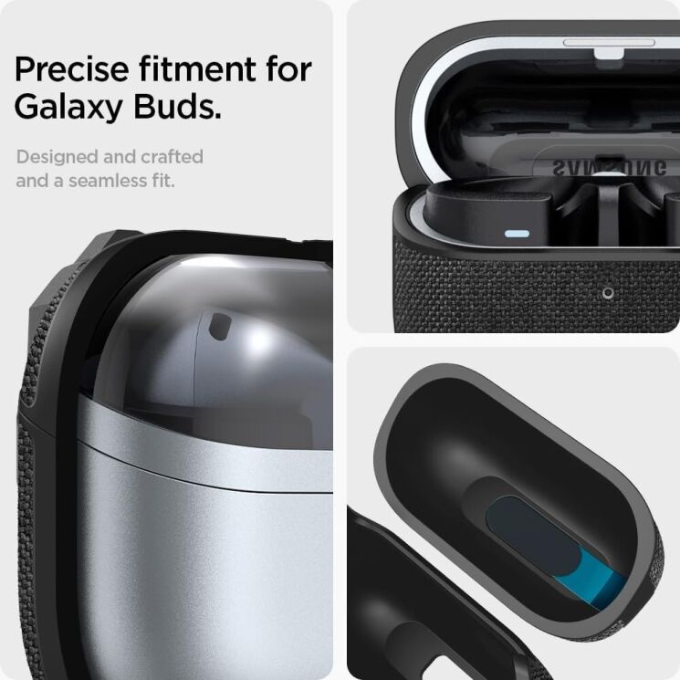 Захисний чохол Spigen (SGP) Urban Fit (FH) для Samsung Galaxy Buds 3 / Buds 3 Pro (ACS08333) - Black: фото 13 з 15