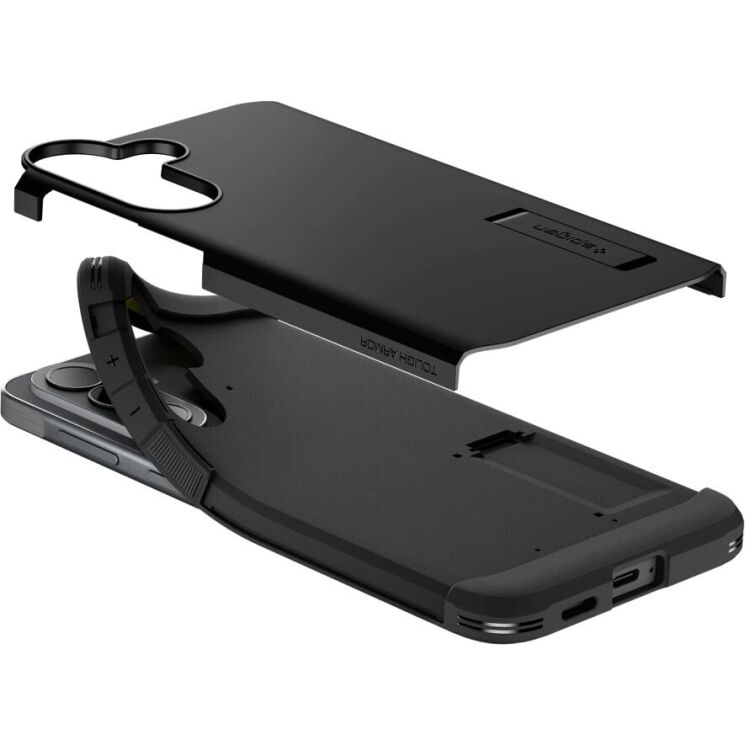 Защитный чехол Spigen Tough Armor для Samsung Galaxy A57 (A576) ACS11125 - Black: фото 5 из 15