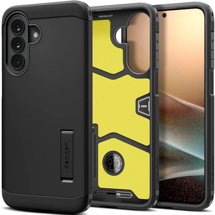 Защитный чехол Spigen Tough Armor для Samsung Galaxy A57 (A576) ACS11125 - Black: фото 1 из 15