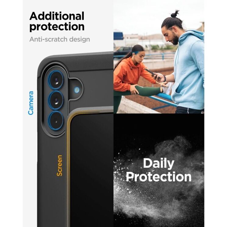 Защитный чехол Spigen Tough Armor для Samsung Galaxy A57 (A576) ACS11125 - Black: фото 14 из 15