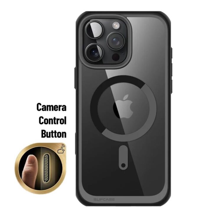 Захисний чохол Supcase UB Mag Slim Clear MagSafe для Apple iPhone 16 Pro (843439150546) - Black: фото 4 з 11
