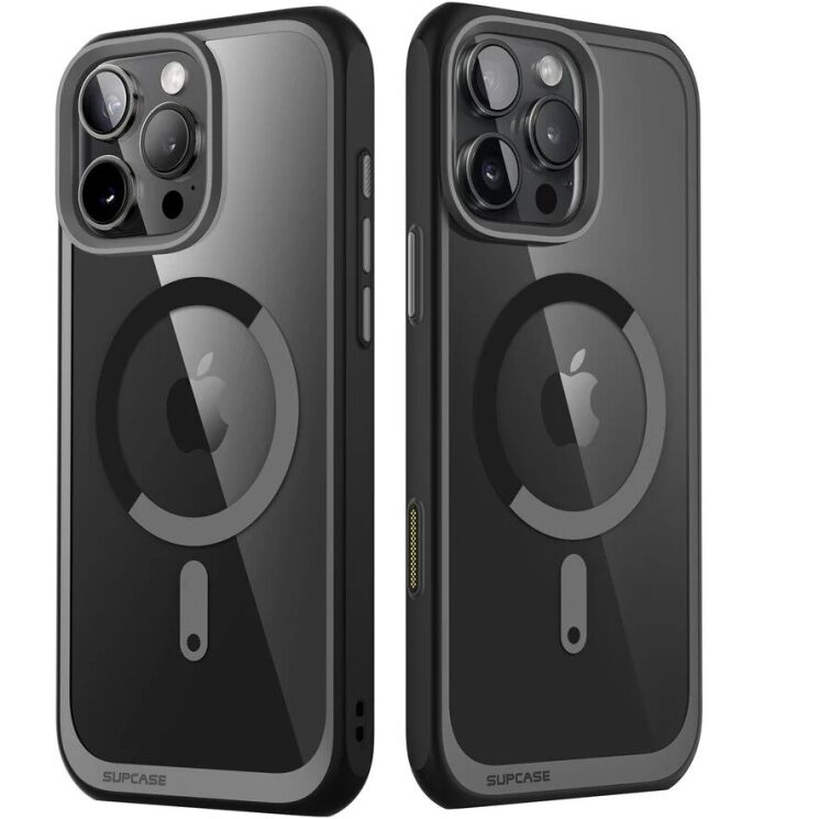 Захисний чохол Supcase UB Mag Slim Clear MagSafe для Apple iPhone 16 Pro (843439150546) - Black: фото 2 з 11