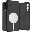 Захисний чохол Tech-Protect Liquid Silicone MagSafe для Samsung Galaxy S25 Edge (S937) - Black (377593B)