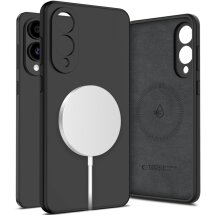 Защитный чехол Tech-Protect Liquid Silicone MagSafe для Samsung Galaxy S25 Edge (S937) - Black: фото 1 из 4
