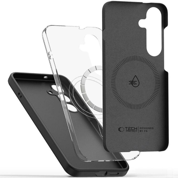 Защитный чехол Tech-Protect Liquid Silicone MagSafe для Samsung Galaxy S25 Edge (S937) - Black: фото 2 из 4