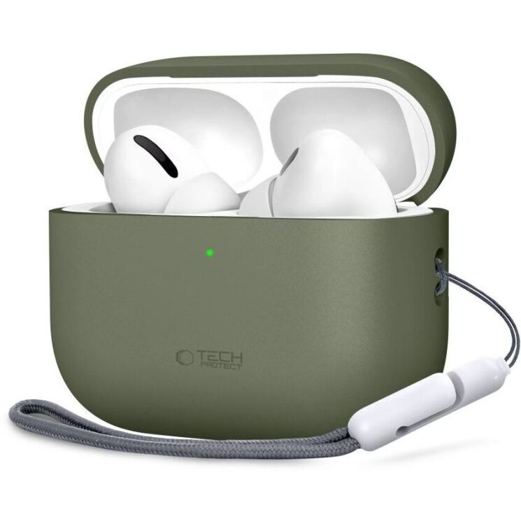 Защитный чехол Tech-Protect Silicone Case для AirPods Pro 3 - Olive Green: фото 1 из 7