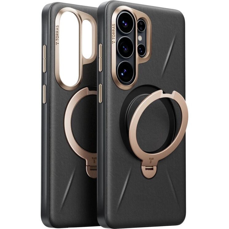 Защитный чехол TORRAS Ostand Q3 VegSkin (with MagSafe) для Samsung Galaxy S26 Ultra - Black: фото 1 из 10