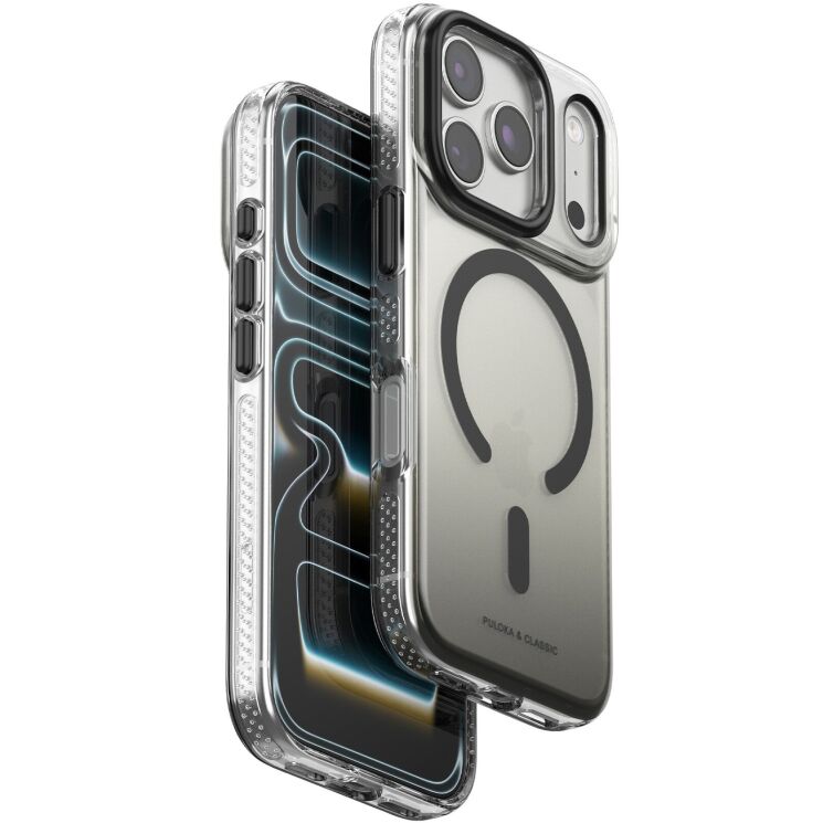 Защитный чехол (TPU+PC) Puloka Resplendent with Magnetic Fit для iPhone 18 Pro / 17 Pro - Black: фото 1 из 2