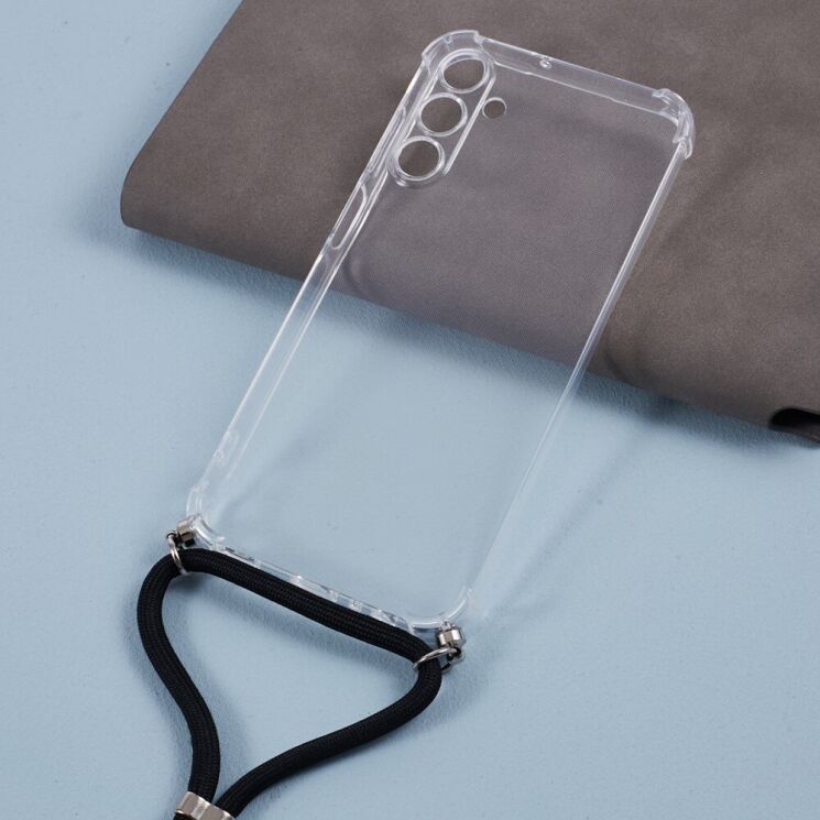 Защитный чехол UniCase AirBag with Strap для Samsung Galaxy A15 (A155) - Transparent: фото 3 из 7