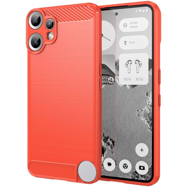 Захисний чохол UniCase Carbon для Nothing CMF Phone 2 Pro - Red: фото 1 з 13