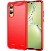 Защитный чехол UniCase Carbon для OnePlus Nord CE 4 Lite - Red: фото 1 из 8