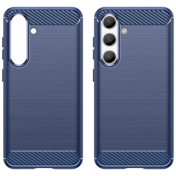 Защитный чехол UniCase Carbon для Samsung Galaxy S24 (S921) / Galaxy S25 (S931) - Blue: фото 2 из 8