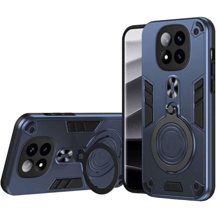 Защитный чехол UniCase Cosmic Armor для Xiaomi Redmi Note 14 Pro Plus - Blue: фото 1 из 7