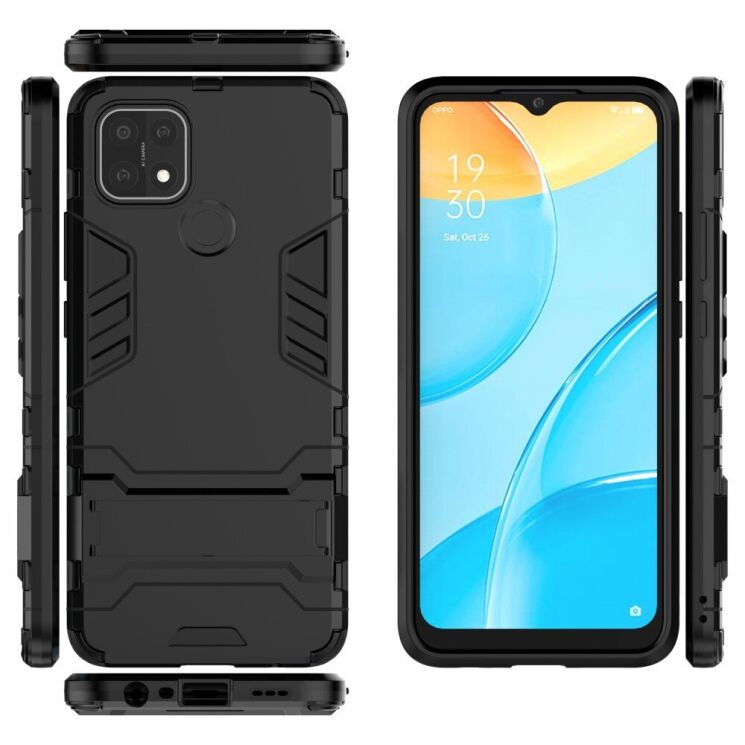 Защитный чехол UniCase Hybrid для Oppo A15 / A15s - Black: фото 4 из 10