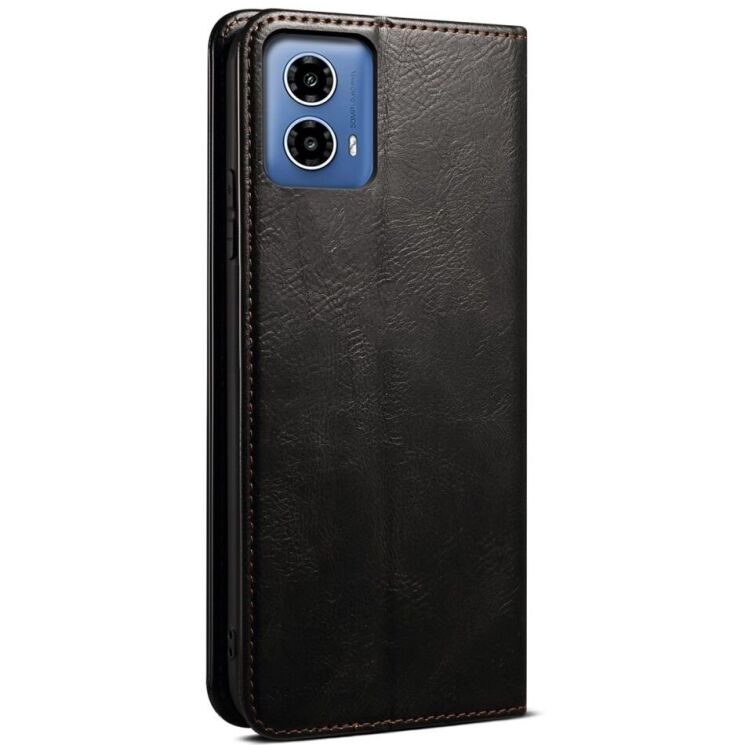 Захисний чохол UniCase Leather Wallet для Motorola Moto G35 - Black: фото 6 з 7