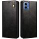 Захисний чохол UniCase Leather Wallet для Motorola Moto G35 - Black (367915B). Фото 1 з 7