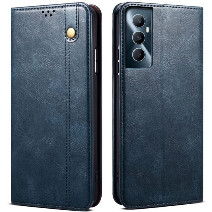 Захисний чохол UniCase Leather Wallet для Realme C65 - Blue: фото 1 з 7