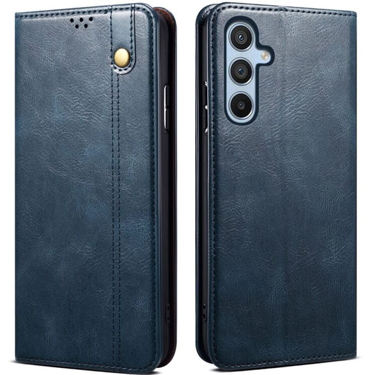 Защитный чехол UniCase Leather Wallet для Samsung Galaxy A26 (A266) - Blue: фото 1 из 7