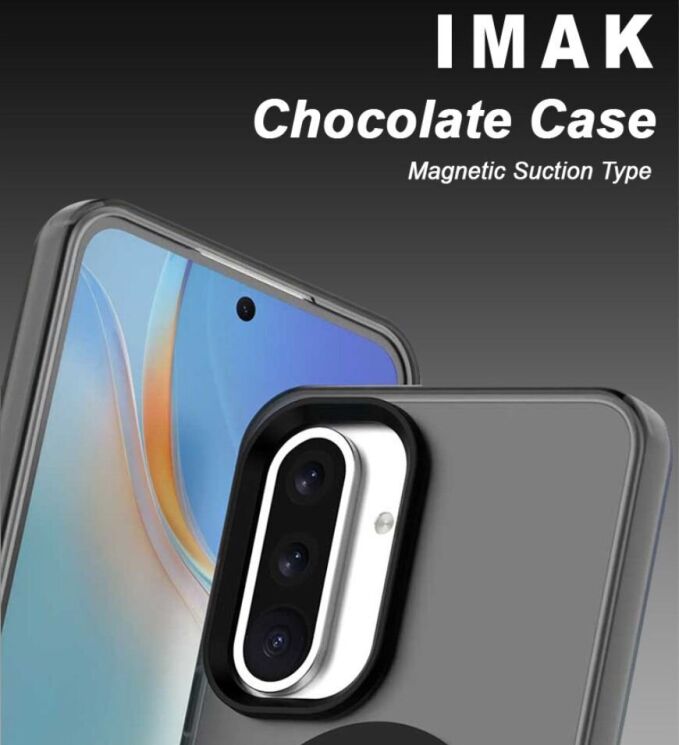 Защитный чехол IMAK Candy Series Magnetic для Samsung Galaxy A36 (A366) / A56 (A566) - Black: фото 7 из 8