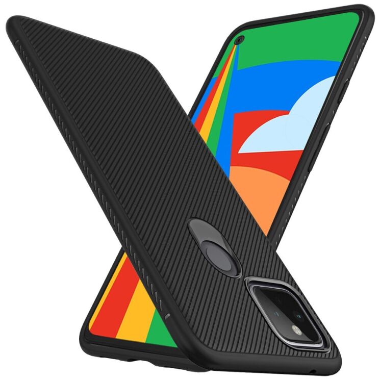Защитный чехол UniCase Twill Soft для Google Pixel 5 - Black: фото 2 из 8