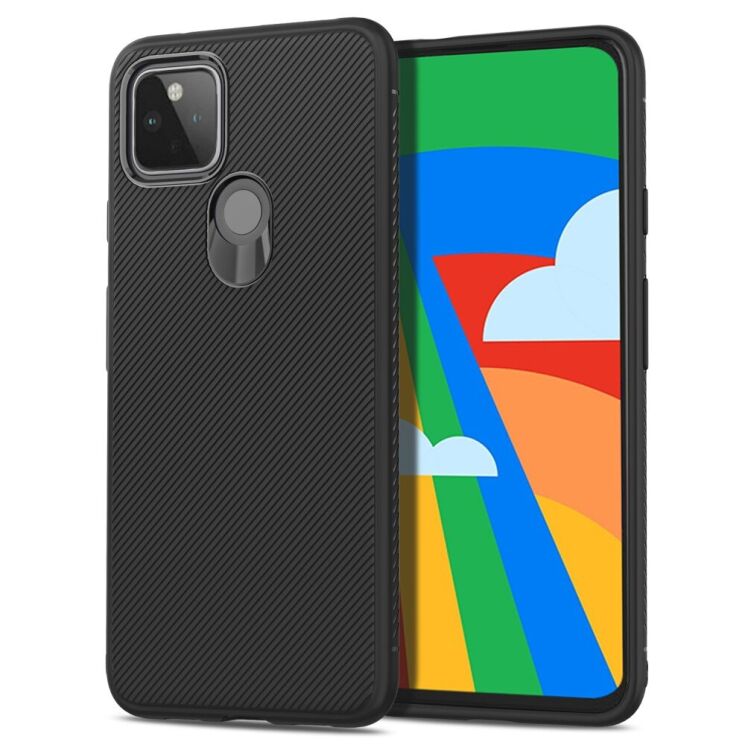 Защитный чехол UniCase Twill Soft для Google Pixel 5 - Black: фото 1 из 8
