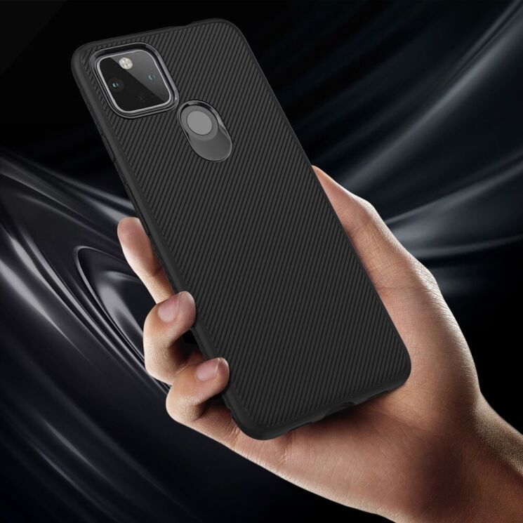 Защитный чехол UniCase Twill Soft для Google Pixel 5 - Black: фото 4 из 8