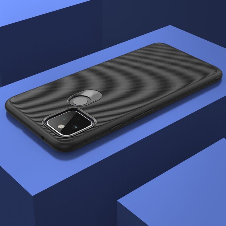 Защитный чехол UniCase Twill Soft для Google Pixel 5 - Black: фото 3 из 8