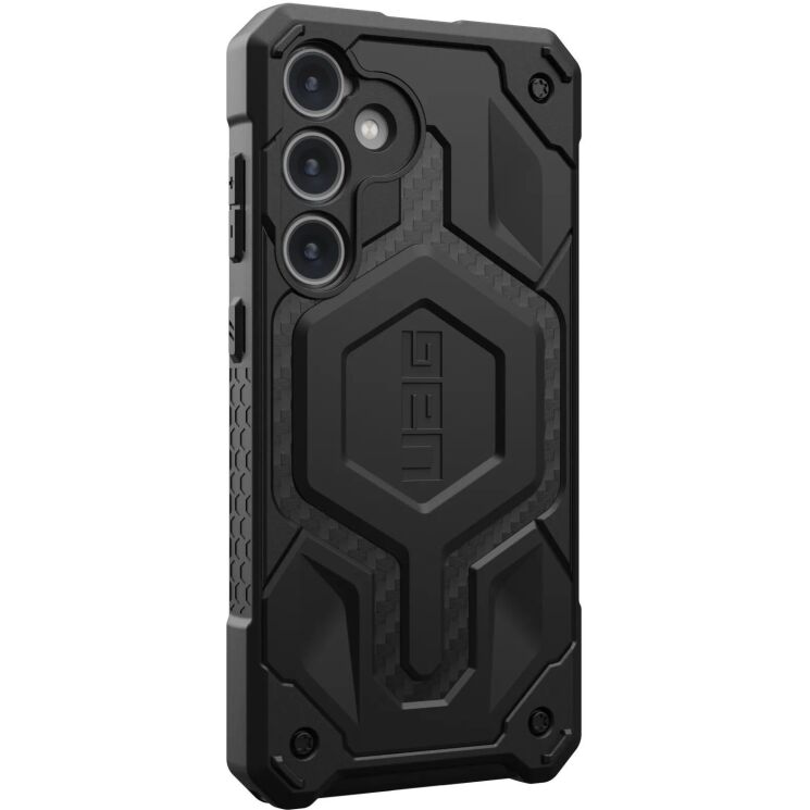 Защитный чехол URBAN ARMOR GEAR (UAG) Monarch для Samsung Galaxy S24 Plus (S926) - Carbon Fiber: фото 3 из 13