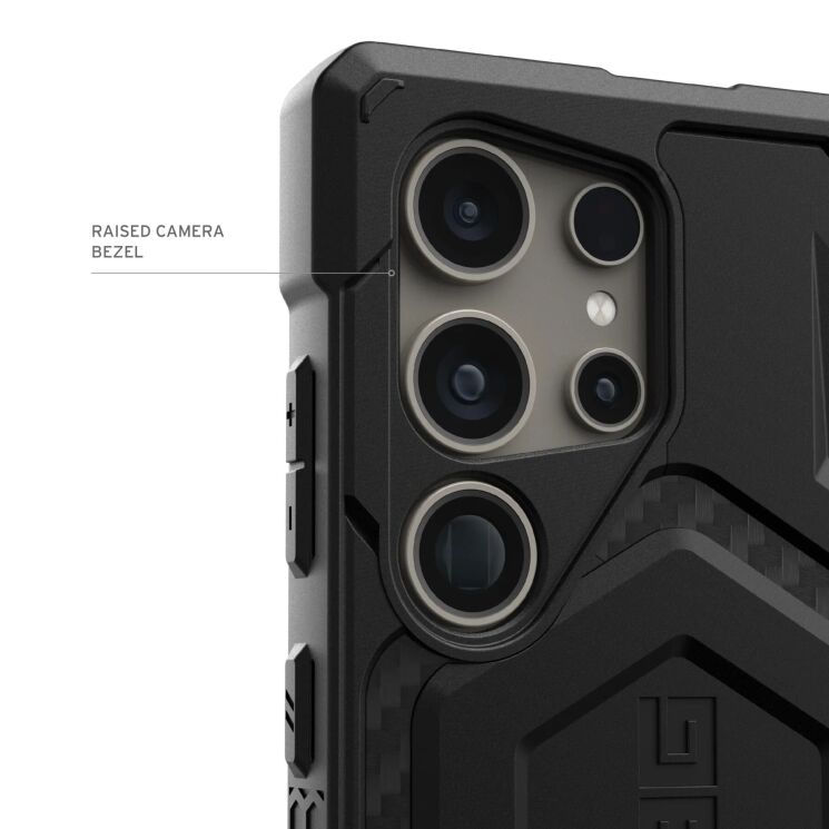 Защитный чехол URBAN ARMOR GEAR (UAG) Monarch для Samsung Galaxy S24 Plus (S926) - Carbon Fiber: фото 10 из 13