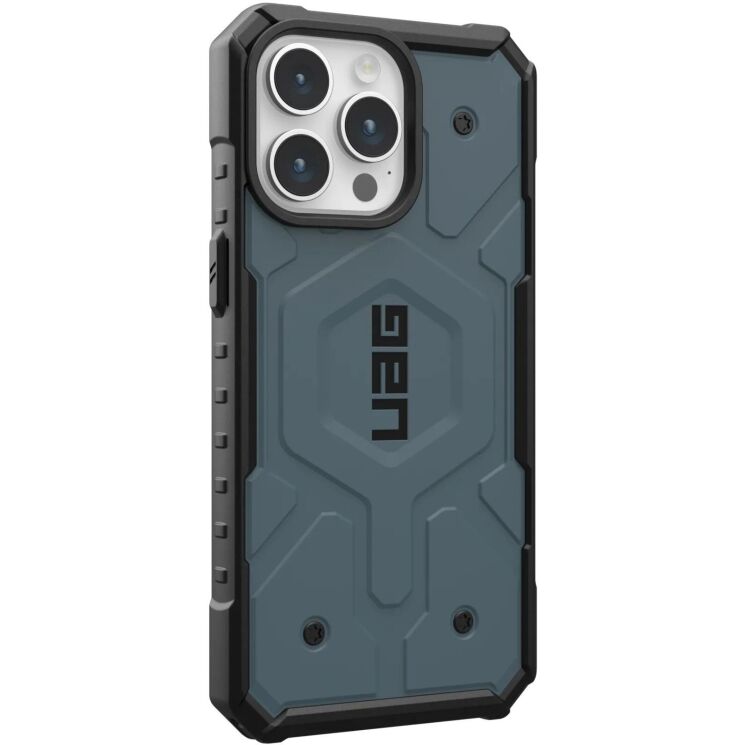 Защитный чехол URBAN ARMOR GEAR (UAG) Pathfinder MagSafe для Apple iPhone 15 Pro Max - Cloud Blue: фото 3 из 10
