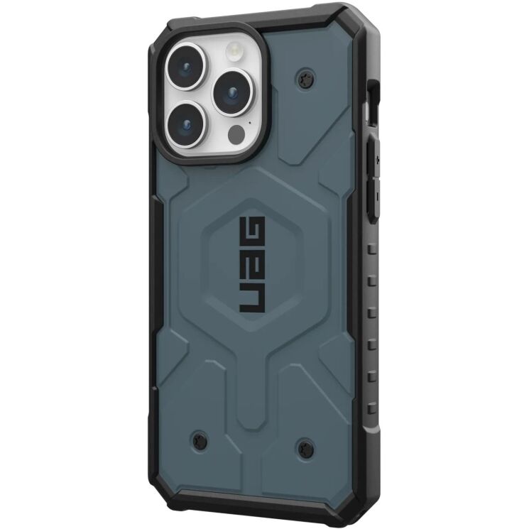 Защитный чехол URBAN ARMOR GEAR (UAG) Pathfinder MagSafe для Apple iPhone 15 Pro Max - Cloud Blue: фото 2 из 10