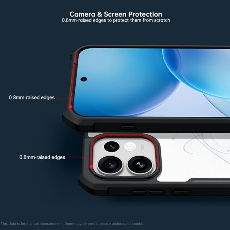 Защитный чехол XUNDD Rugged Case для OPPO Reno 16 / 16 Pro - Black (413216B) Защитный чехол XUNDD Rugged Case для OPPO Reno 16 / 16 Pro - Black: фото 4 из 5