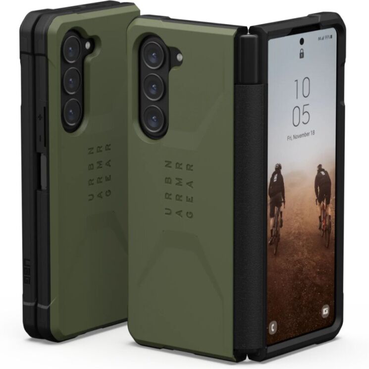 Защитный чехол URBAN ARMOR GEAR (UAG) Civilian Series для Samsung Galaxy Fold 5 - Olive Drab: фото 1 из 16