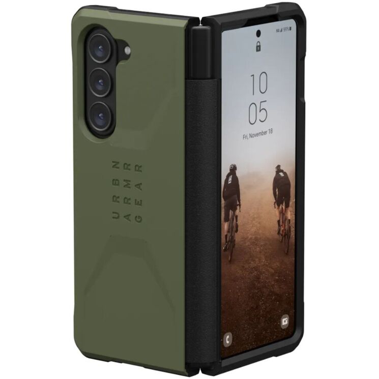 Защитный чехол URBAN ARMOR GEAR (UAG) Civilian Series для Samsung Galaxy Fold 5 - Olive Drab: фото 3 из 16