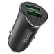 Автомобільний зарядний пристрій Hoco Z39 QC3.0 (18W, 2USB) - Black (923183B). Фото 3 з 9