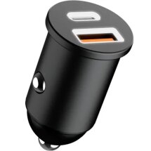 Автомобільний зарядний пристрій Proove Tiny Power 30W (Type-C + USB) - Black: фото 1 з 5