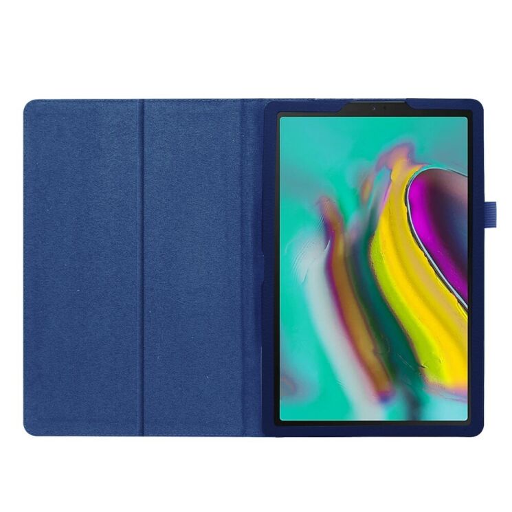 Классический чехол-книжка Deexe Book Type для Samsung Galaxy Tab A 10.1 2019 (T510/515) - Dark Blue: фото 2 из 8