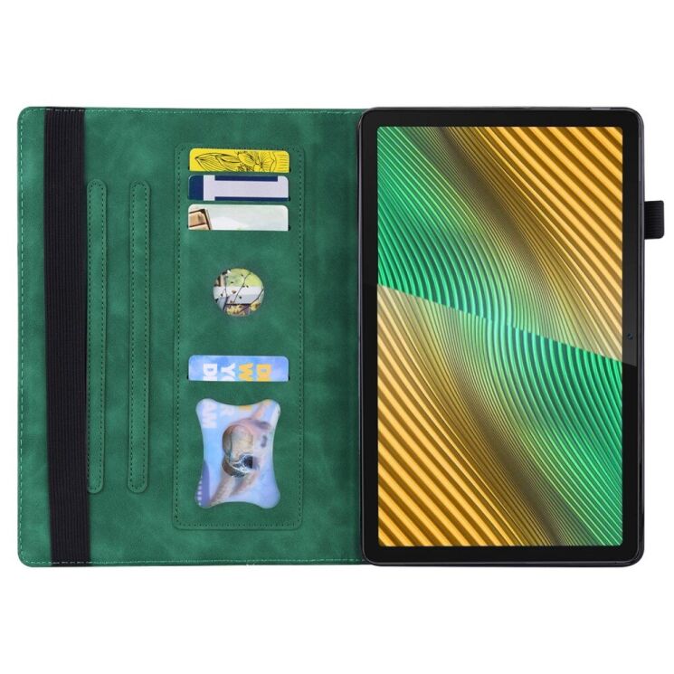 Чехол Deexe Business Style для Realme Pad 10.4 - Green: фото 5 из 9