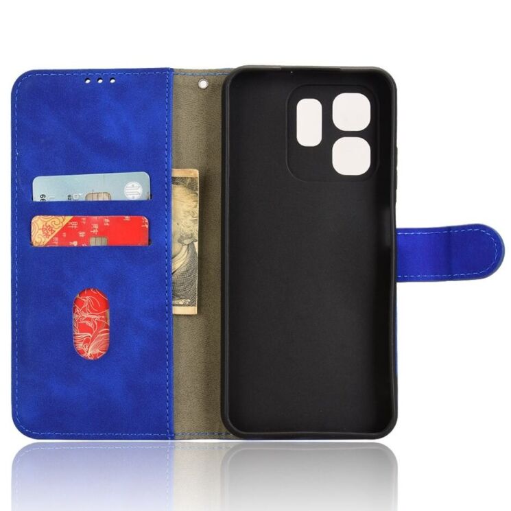 Чехол Deexe Classic Wallet для Infinix Smart 9 (X6532) / Hot 50i (X6531) - Blue: фото 4 из 6