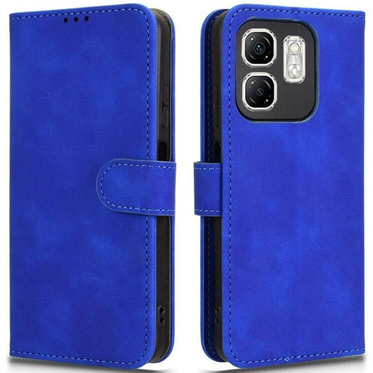 Чехол Deexe Classic Wallet для Infinix Smart 9 (X6532) / Hot 50i (X6531) - Blue: фото 1 из 6