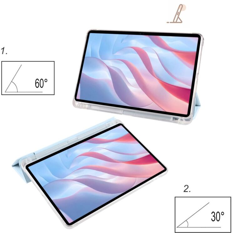 Чехол Deexe Crystal Back для Xiaomi Redmi Pad Pro / Poco Pad - Dark Purple: фото 3 из 5