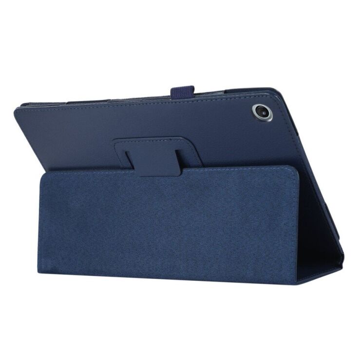 Чехол Deexe Folder Style для Lenovo Tab M10 Plus (Gen 3) TB125/128 / Xiaoxin Pad 2022 - Dark Blue: фото 4 из 4