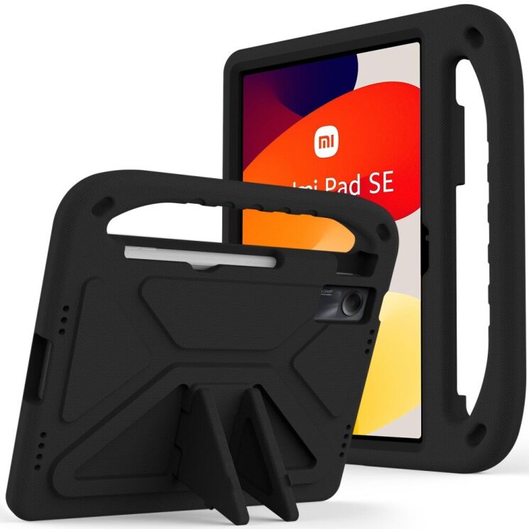 Чохол Deexe KickStand Cover для Xiaomi Redmi Pad SE - Black: фото 1 з 7