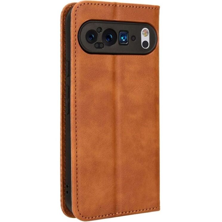Чохол Deexe Retro Style для Google Pixel 9 Pro XL - Brown: фото 6 з 7