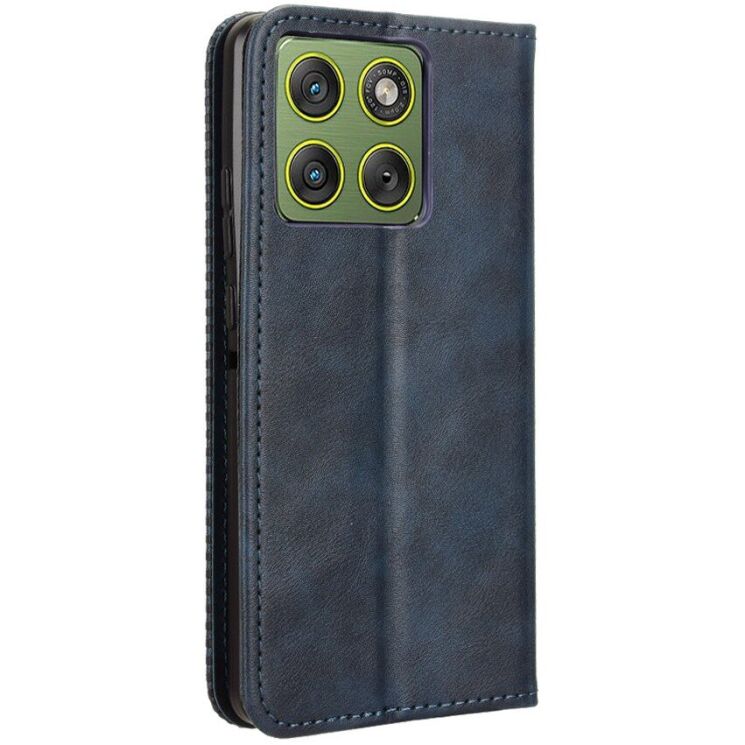 Чохол-книжка Deexe Retro Style для Motorola Edge 70 - Blue: фото 6 з 18