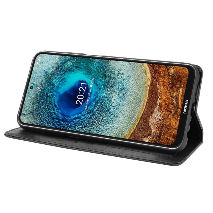 Чохол-книжка Deexe Retro Style для Nokia X10 / X20 - Black: фото 2 з 14