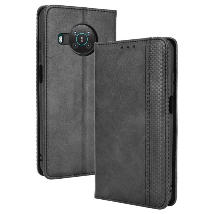 Чохол-книжка Deexe Retro Style для Nokia X10 / X20 - Black: фото 1 з 14