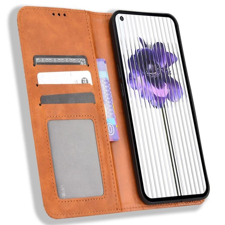 Чехол Deexe Retro Style для Nothing Phone (1) - Brown: фото 2 из 8
