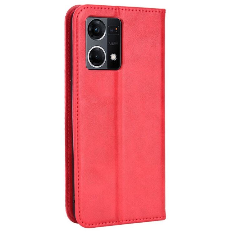 Чехол Deexe Retro Style для OPPO Reno 7 - Red: фото 3 из 6